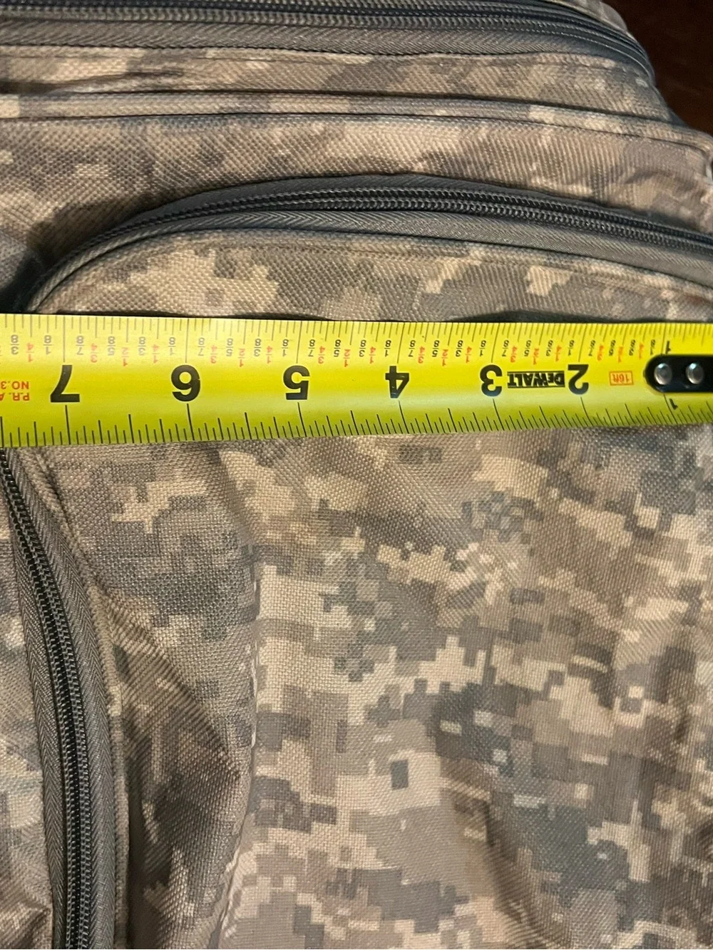 NRA Military-Style digital Camo Duffle Bag with American Flag Patch